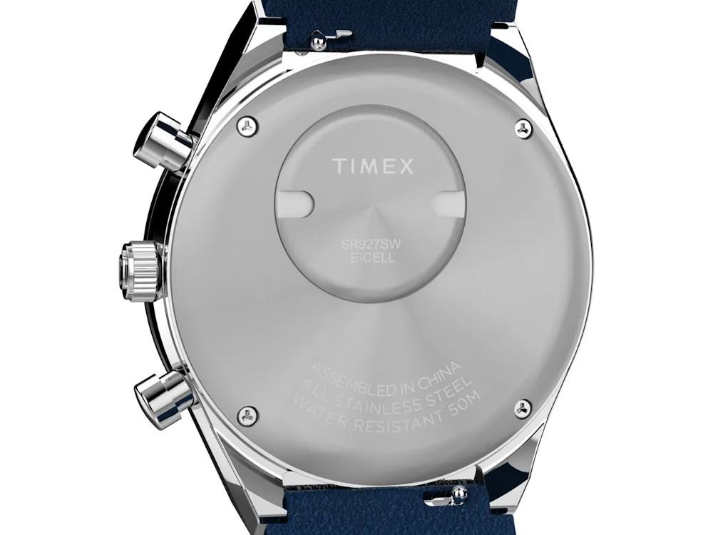 Timex Q Chrono  Quartz Uhr, Blau, 40 mm, Chronograph, TW2Y36100