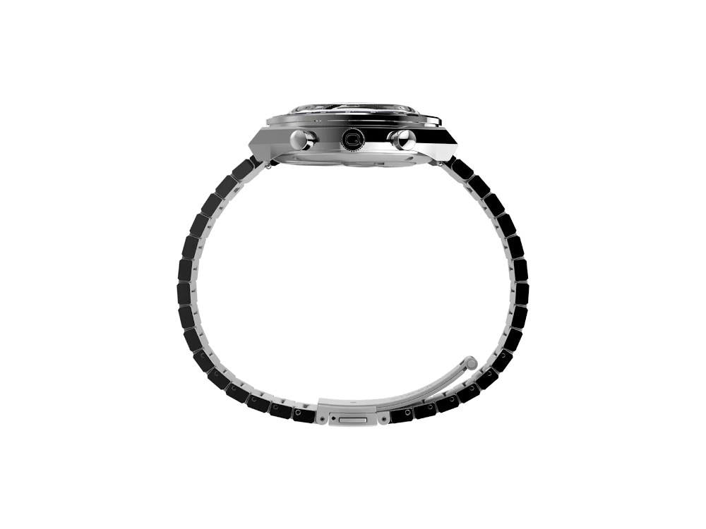 Timex Q Chrono Quartz Uhr, Weiss, 40 mm, Chronograph, TW2Y36200