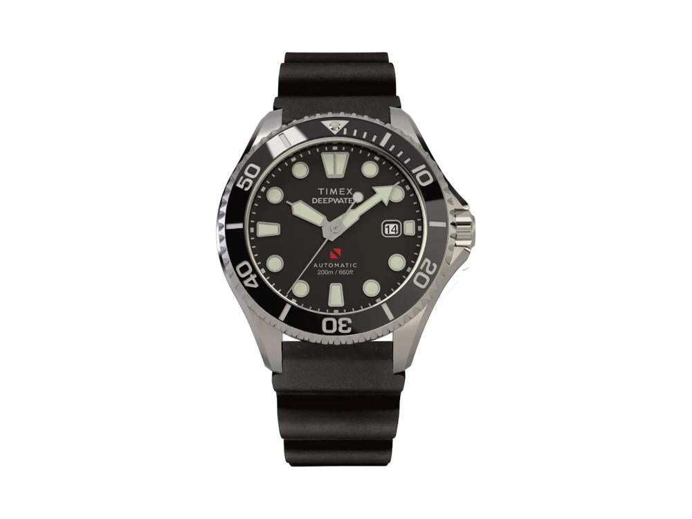 Timex DeepWater Meridian 200 Automatik Uhr, Schwarz, 44 mm, TW2Y40000