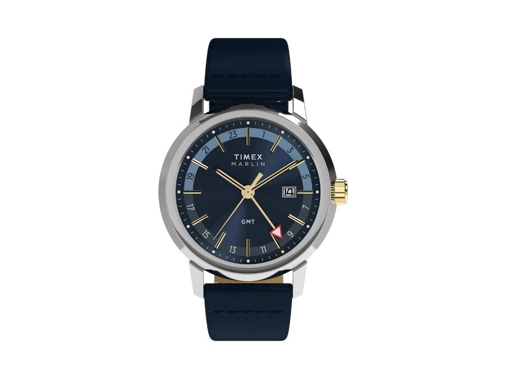 Timex Marlin Automatik Uhr, Recycelter Stahl, Blau, 40 mm, TW2Y47900