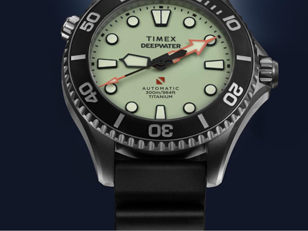Timex DeepWater Meridian 300 HEV Automatik Uhr, Titan,  44 mm, TW2Y48300