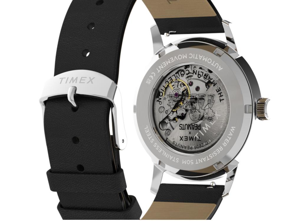 Timex Marlin Peanuts x Football/Soccer Automatik Uhr, Silber, 40 mm, TW2Y53800