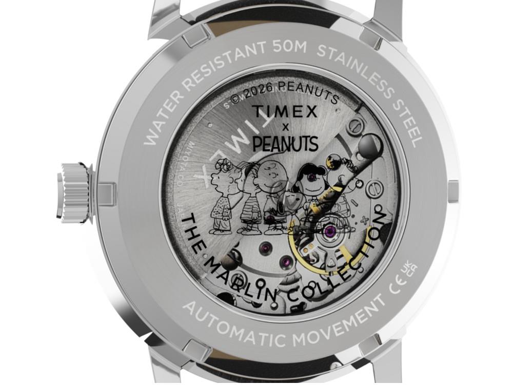 Timex Marlin Peanuts x Football/Soccer Automatik Uhr, Silber, 40 mm, TW2Y53800