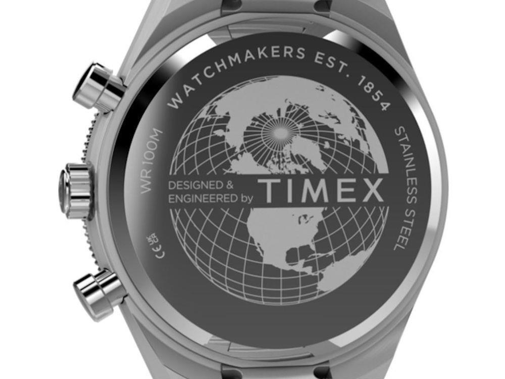 Timex Q Timex Continental Quartz Uhr, Blau, 40 mm, Chronograph, TW2Y55900