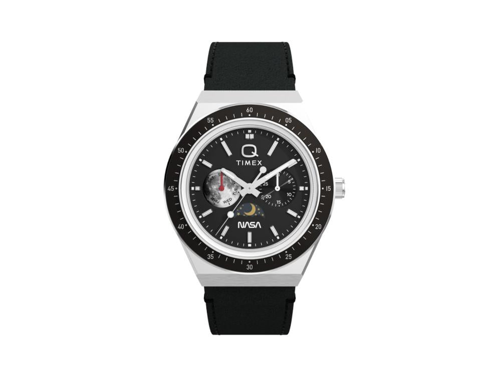 Timex Q Timex x Nasa Quartz Uhr, Schwarz, 40 mm, TW2Y56800