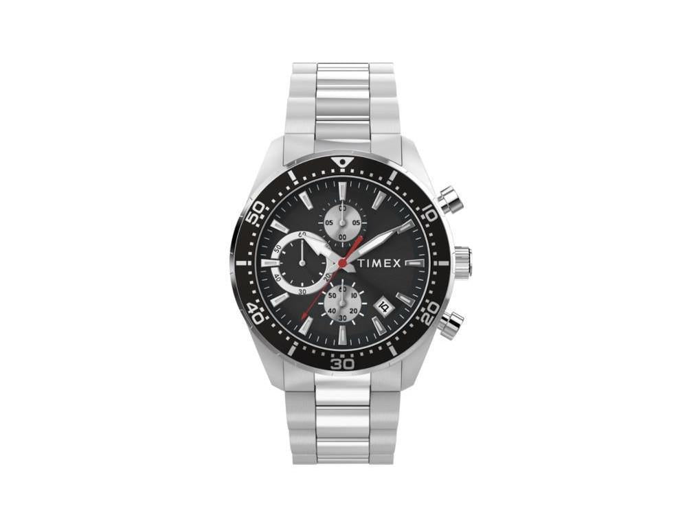 Timex Trend Ridgefield Quartz Uhr, Schwarz, 42 mm, Chronograph, TW2Y56900