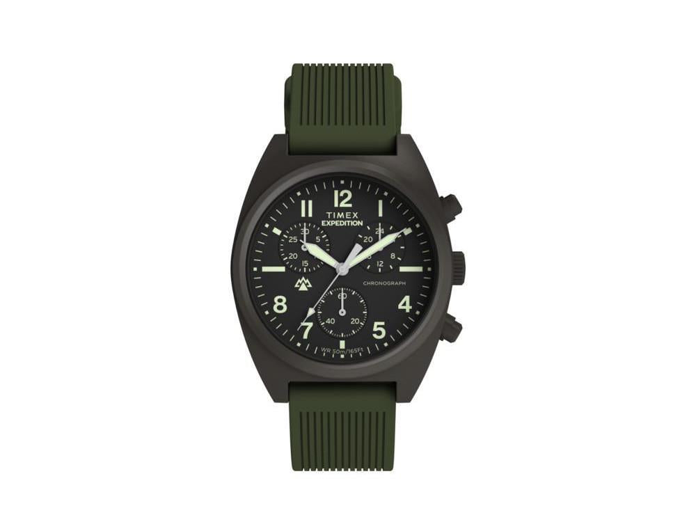 Timex Expedition Capstone Quartz Uhr, Schwarz, 41 mm, Chronograph, TW2Y61100