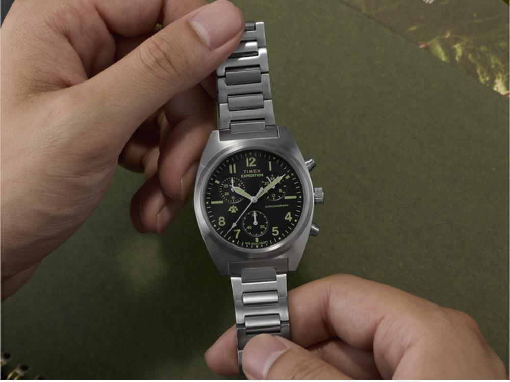 Timex Expedition Capstone Chrono Quartz Uhr, Schwarz, 41 mm,  TW2Y61200