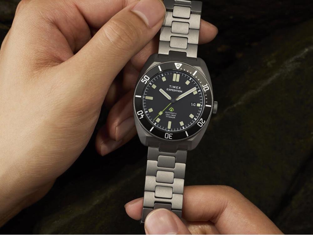 Timex Expedition Pioneer Titanium Automatik Uhr,  Schwarz, 41 mm, TW2Y63800