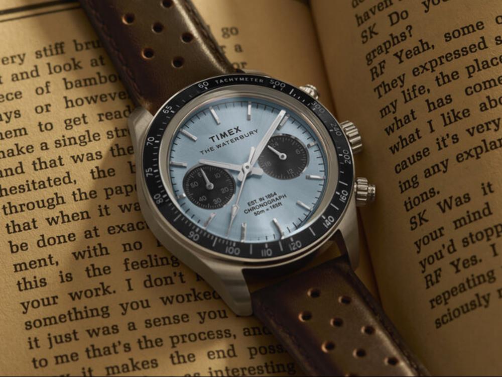 Timex The Waterbury Quartz Uhr, Blau, 39 mm, Chronograph, TW2Y70600