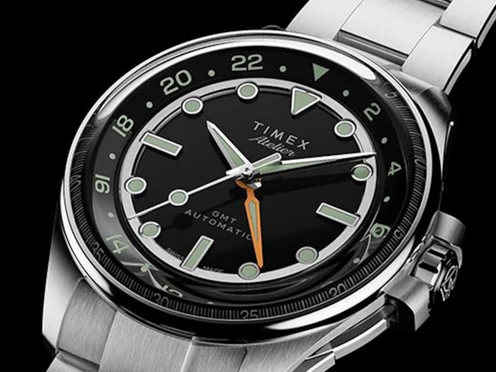 Timex Atelier GMT24 M1a Automatik Uhr, Schwarz, 40 mm, TW2Y72300