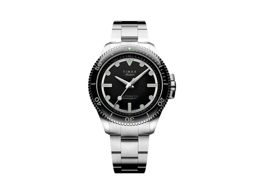 Timex Atelier Marine M1a Automatik Uhr, Schwarz, 41 mm, TW2Y72500