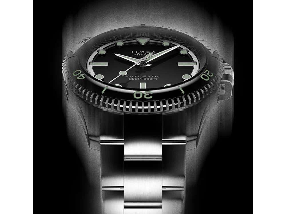 Timex Atelier Marine M1a Automatik Uhr, Schwarz, 41 mm, TW2Y72500
