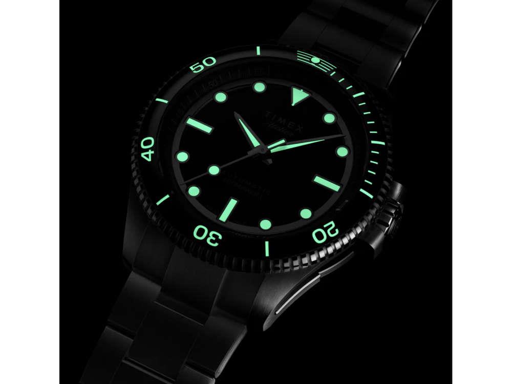 Timex Atelier Marine M1a Automatik Uhr, Schwarz, 41 mm, TW2Y72500