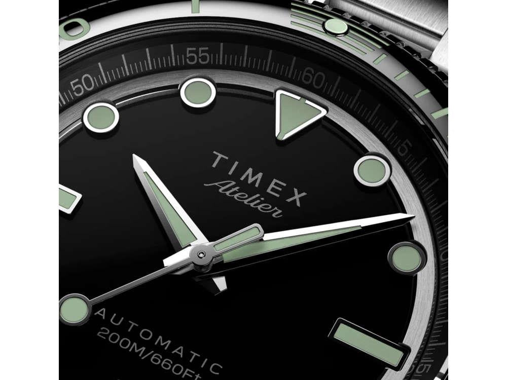 Timex Atelier Marine M1a Automatik Uhr, Schwarz, 41 mm, TW2Y72500