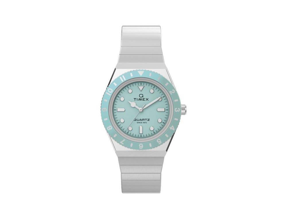 Timex Q Timex Quartz Uhr, Blau, 30 mm, TW2Y77300