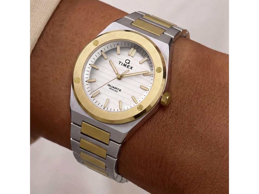 Timex Q Timex Marbella Quartz Uhr, Silber, 34 mm, TW2Y81900