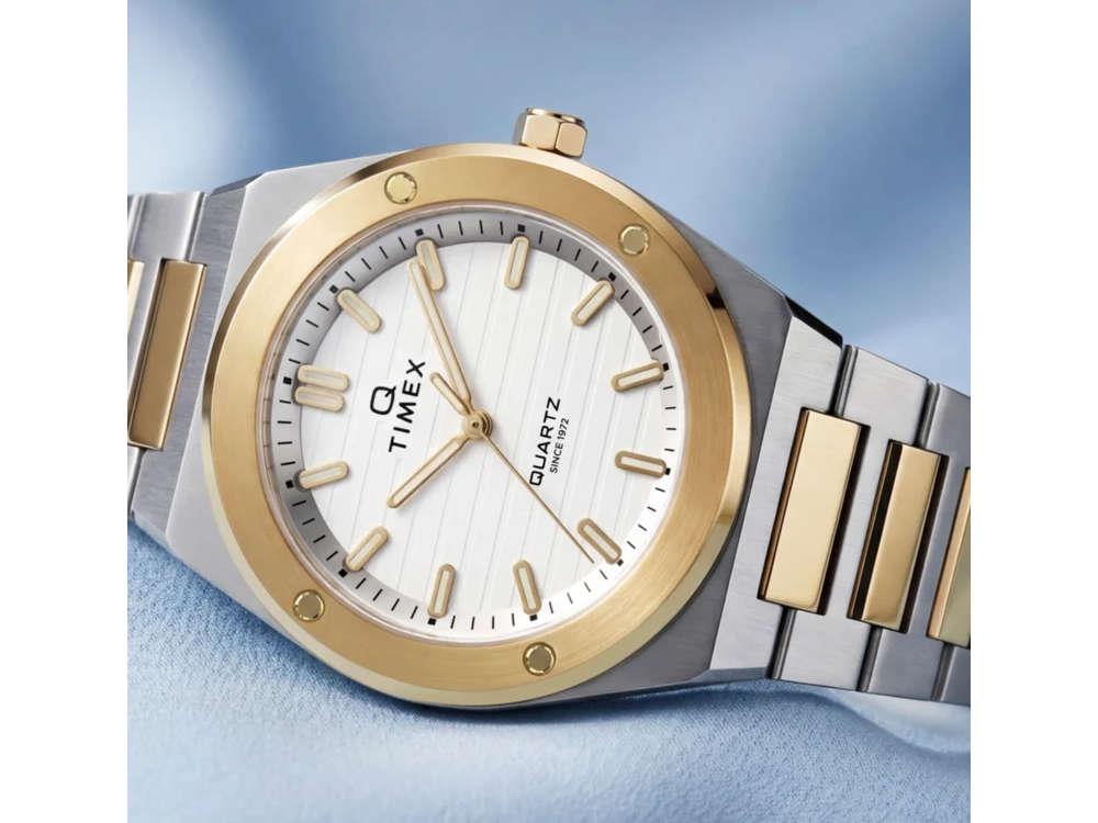 Timex Q Timex Marbella Quartz Uhr, Silber, 34 mm, TW2Y81900