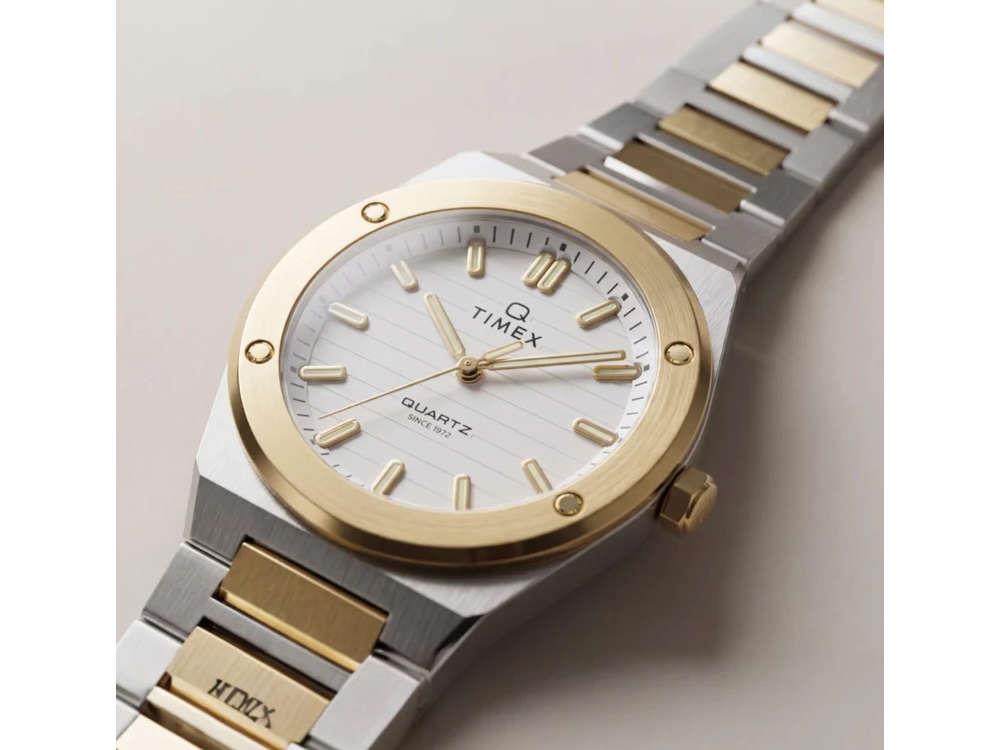 Timex Q Timex Marbella Quartz Uhr, Silber, 34 mm, TW2Y81900