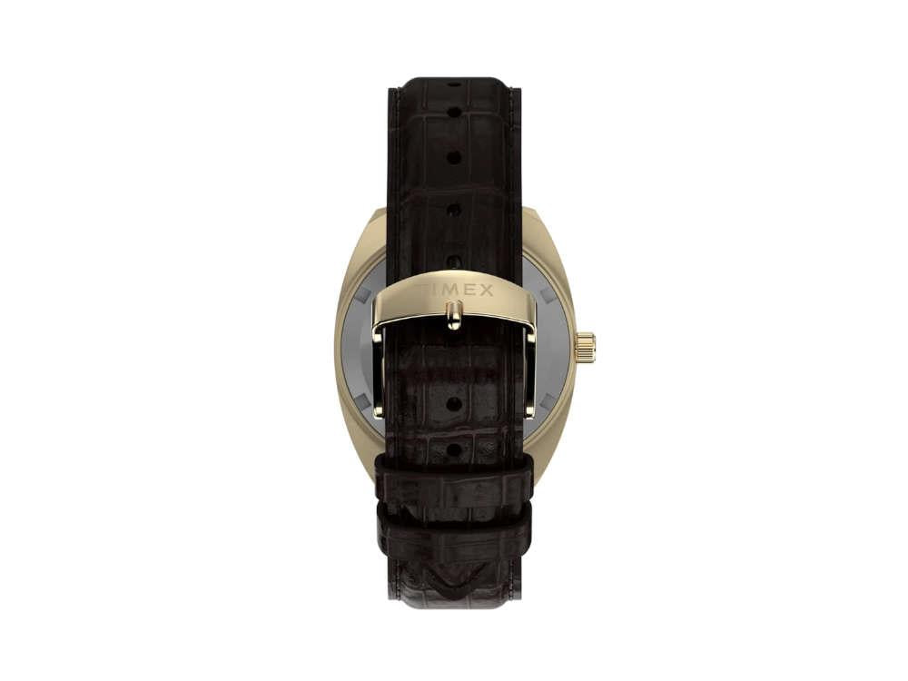Timex Lab Reissue 1976 Quartz Uhr, PVD Gold, Schwarz, 37 mm, TW2Y82100