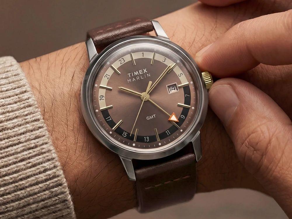 Timex Marlin Quartz Uhr, Braun, 40 mm, TW2Y84200