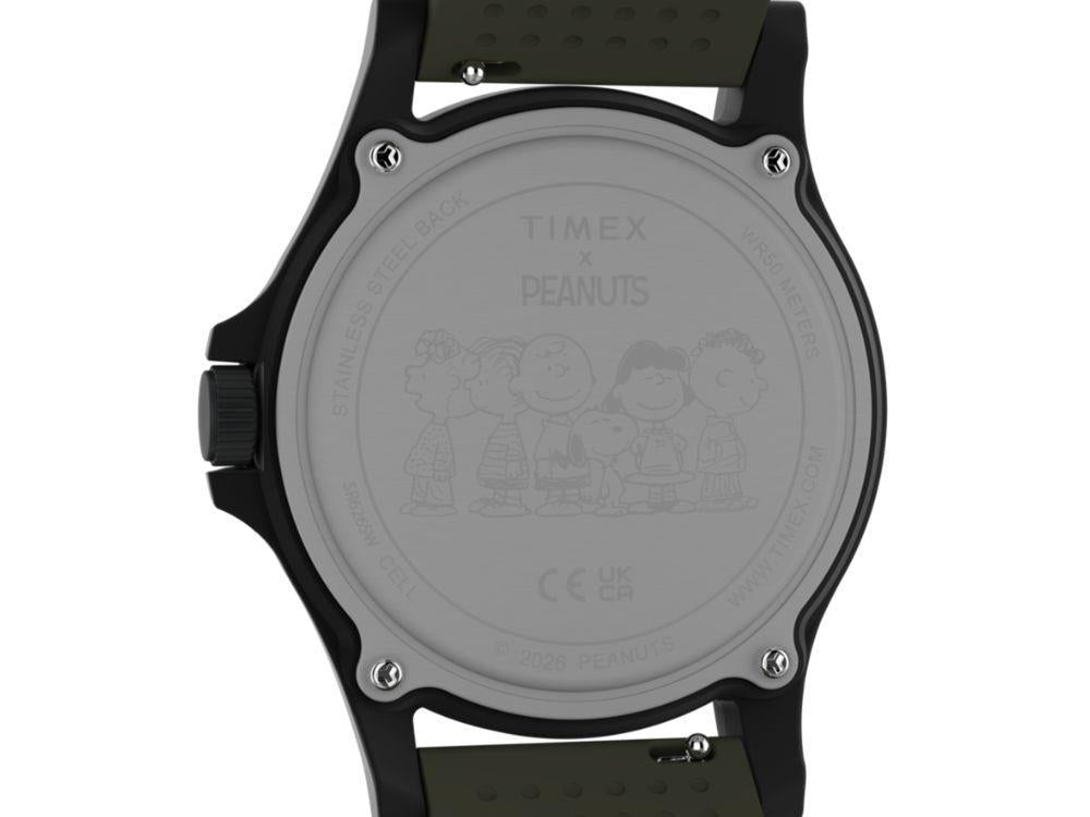 Timex Peanuts Expedition Acadia Quartz Uhr, Harz, Grün, 40 mm, TW2Y84600