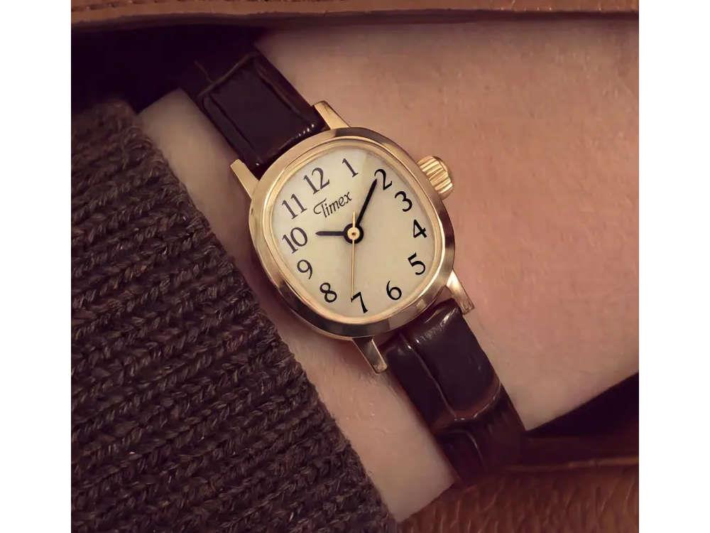 Timex Cavatina Main Line Quartz Uhr, Messing, Beige, TW2Y87700