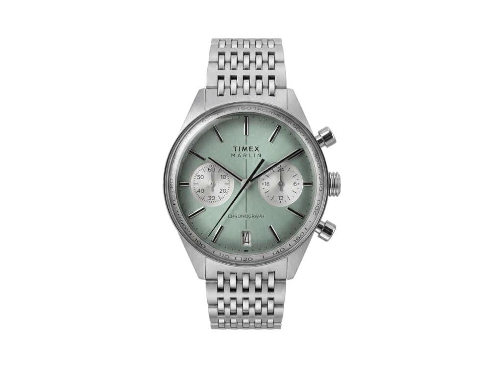 Timex Marlin Jet Quartz Uhr, Grün, 40 mm, Chronograph, TW2Y89800