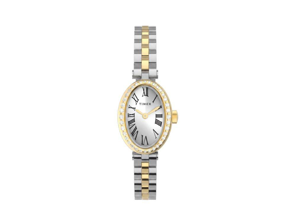 Timex Cavatina Main Line Quartz Uhr, Messing, Silber, , TW2Y90200