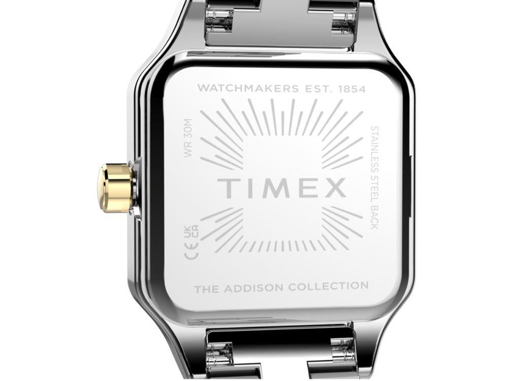 Timex Trend Addison Quartz Uhr, Messing, Silber, TW2Y90400