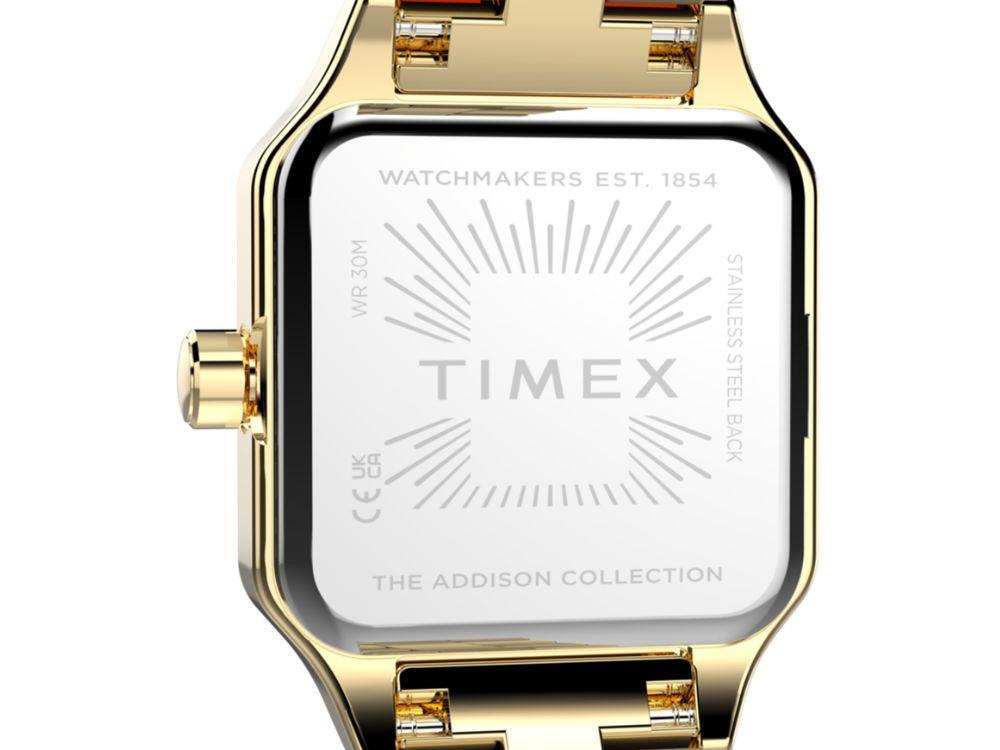 Timex Trend Addison Quartz Uhr, Messing, Silber, TW2Y90500