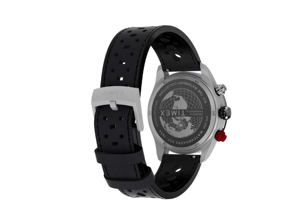 Timex The Waterbury Heritage Chronograph Quartz Uhr, Schwarz, 39 mm, TW2Y93300
