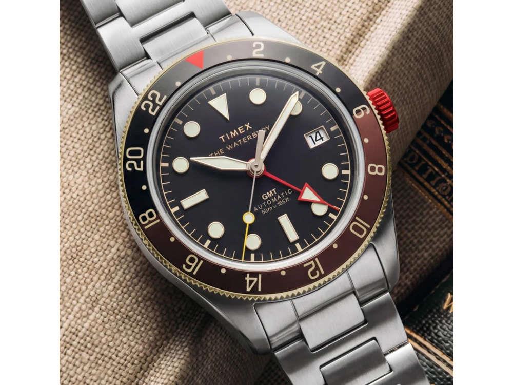 Timex The Waterbury Heritage Automatik Uhr, Schwarz, 41.5 mm, TW2Y93500
