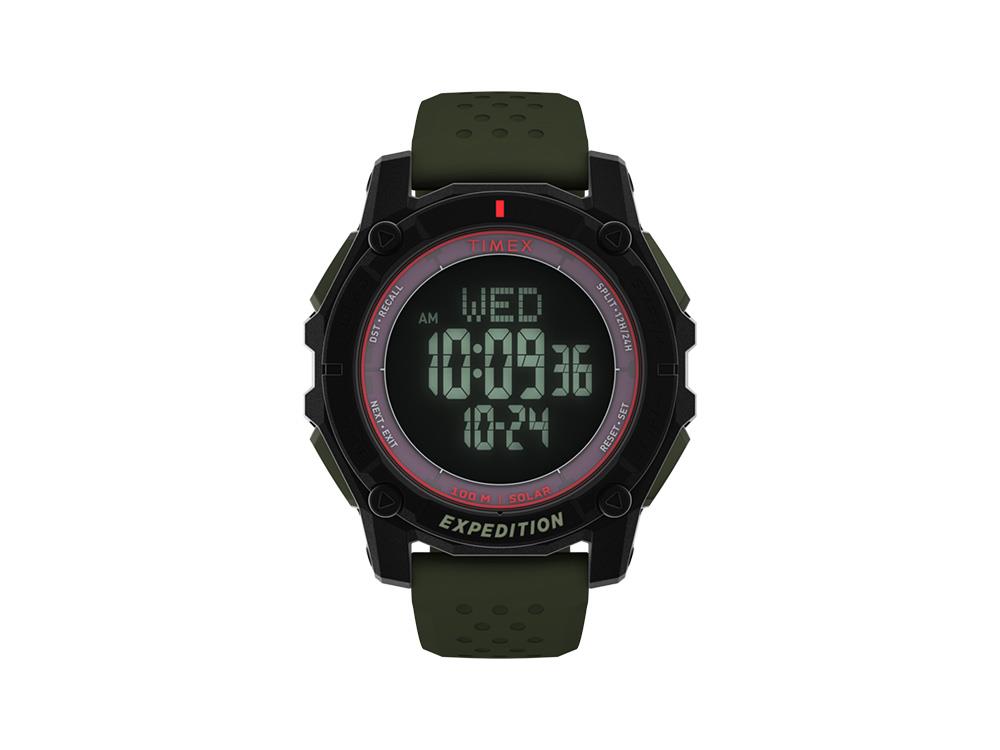 Timex Expedition Ridge Solar Quartz Uhr, Schwarz, 49 mm, TW4B33700