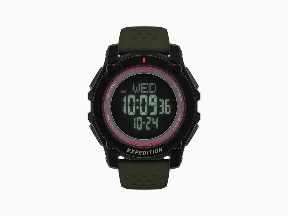 Timex Expedition Ridge Solar Quartz Uhr, Schwarz, 49 mm, TW4B33700