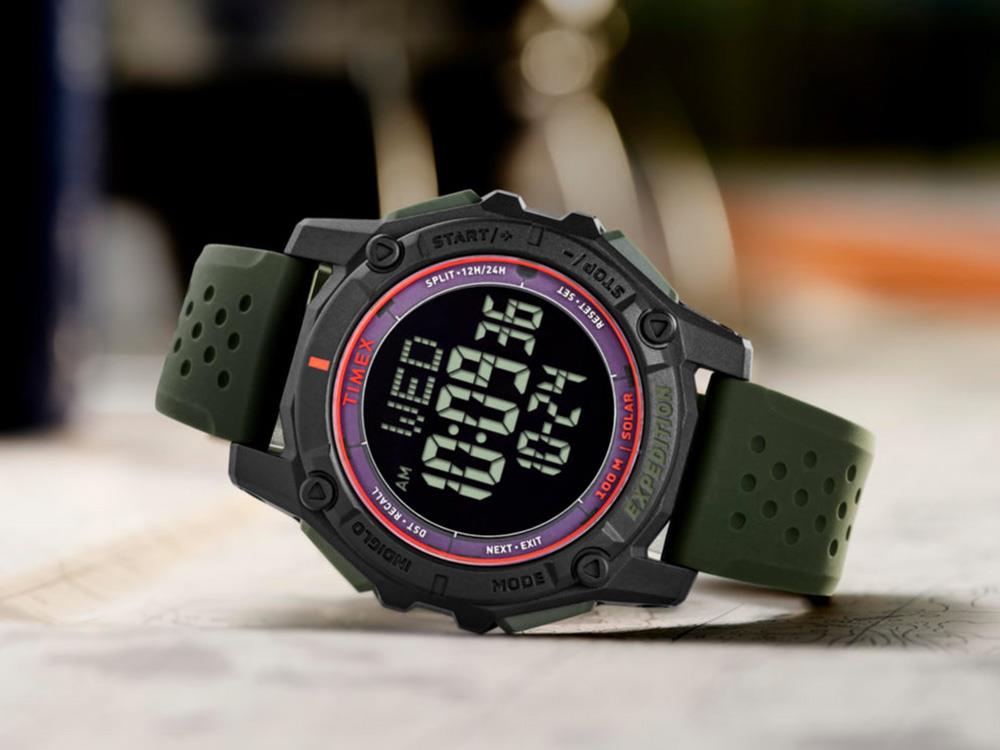 Timex Expedition Ridge Solar Quartz Uhr, Schwarz, 49 mm, TW4B33700