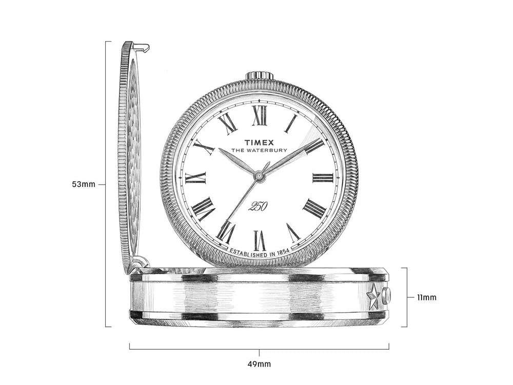 Timex America 250 Tischuhr, Weiss, 49 mm, TW6A05900
