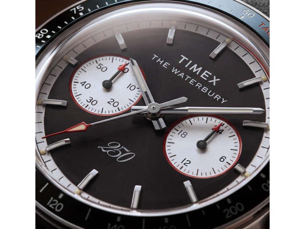 Timex Waterbury Heritage America 250 Quartz Uhr, Schwarz, 39 mm, TW6A06000