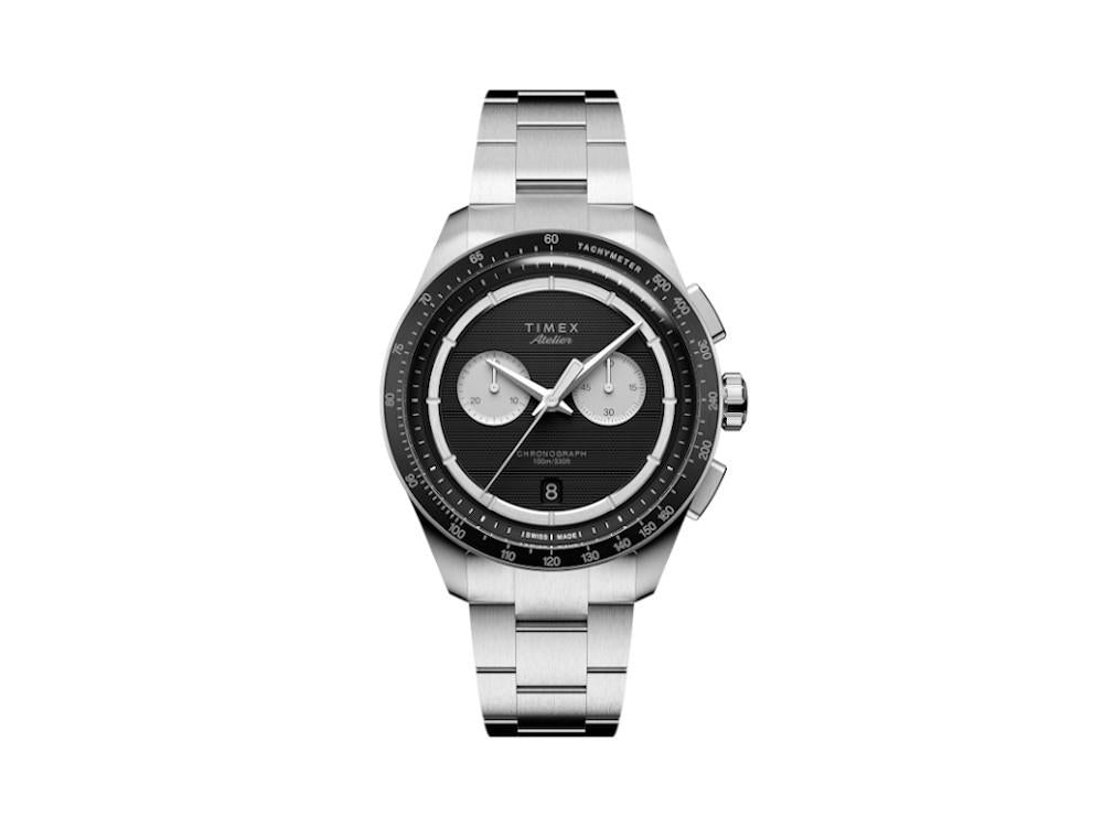 Timex Atelier Chronograph M1q Quartz Uhr, Schwarz, 40 mm, TW6A06900