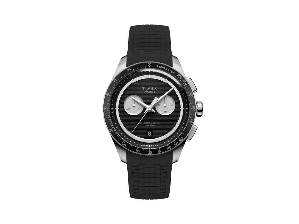 Timex Atelier Chronograph M1q Quartz Uhr, Schwarz, 40 mm, TW6A07000