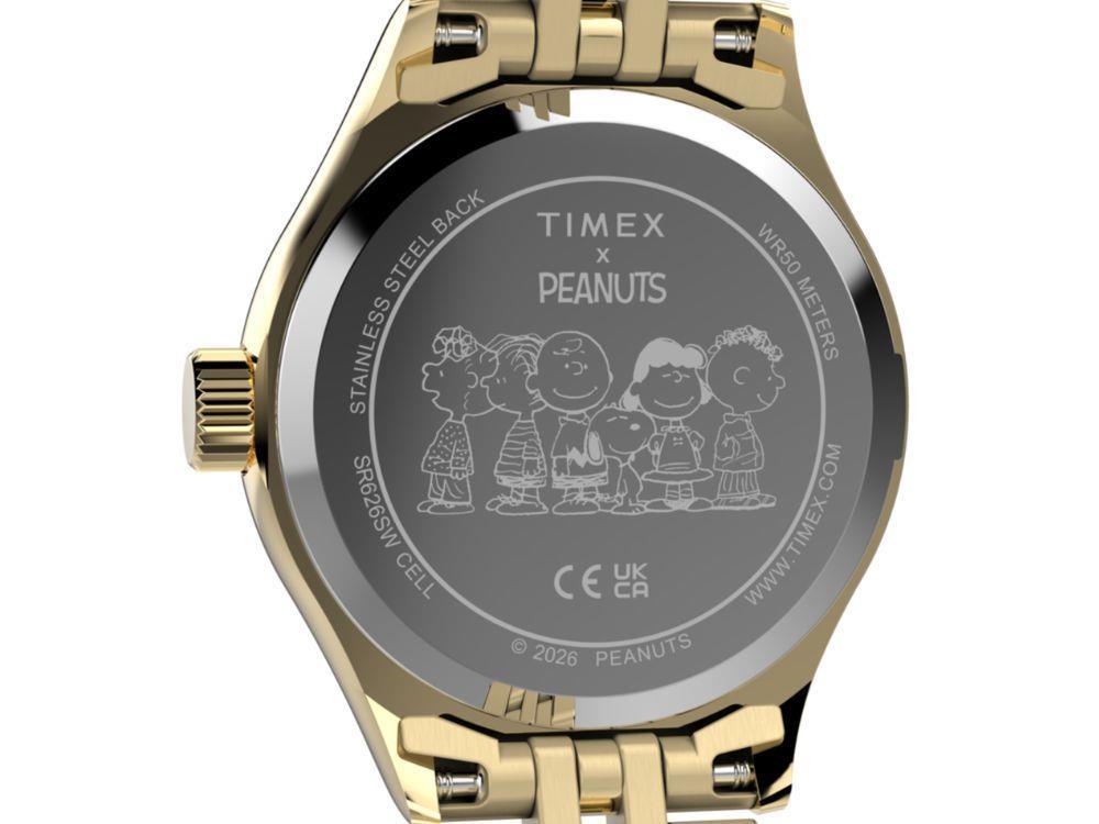 Timex Peanuts Legacy Mini Heart Hug Quartz Uhr, 25 mm, TW6A07400