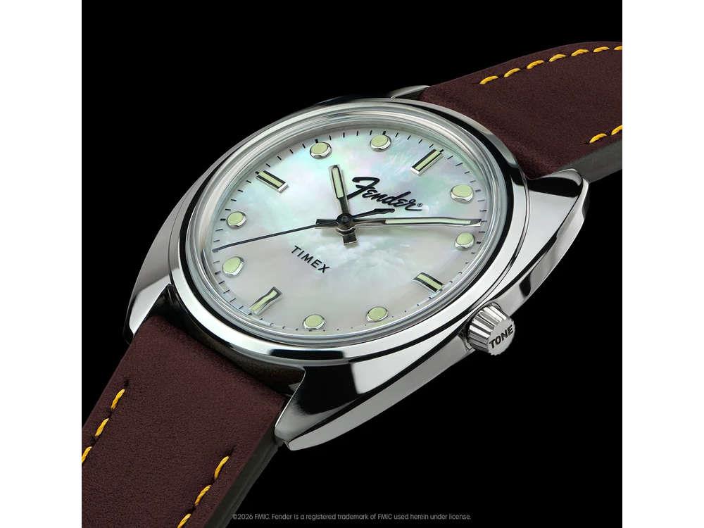 Timex x Fender Quartz Uhr, Silber, 37 mm, TW6A14700