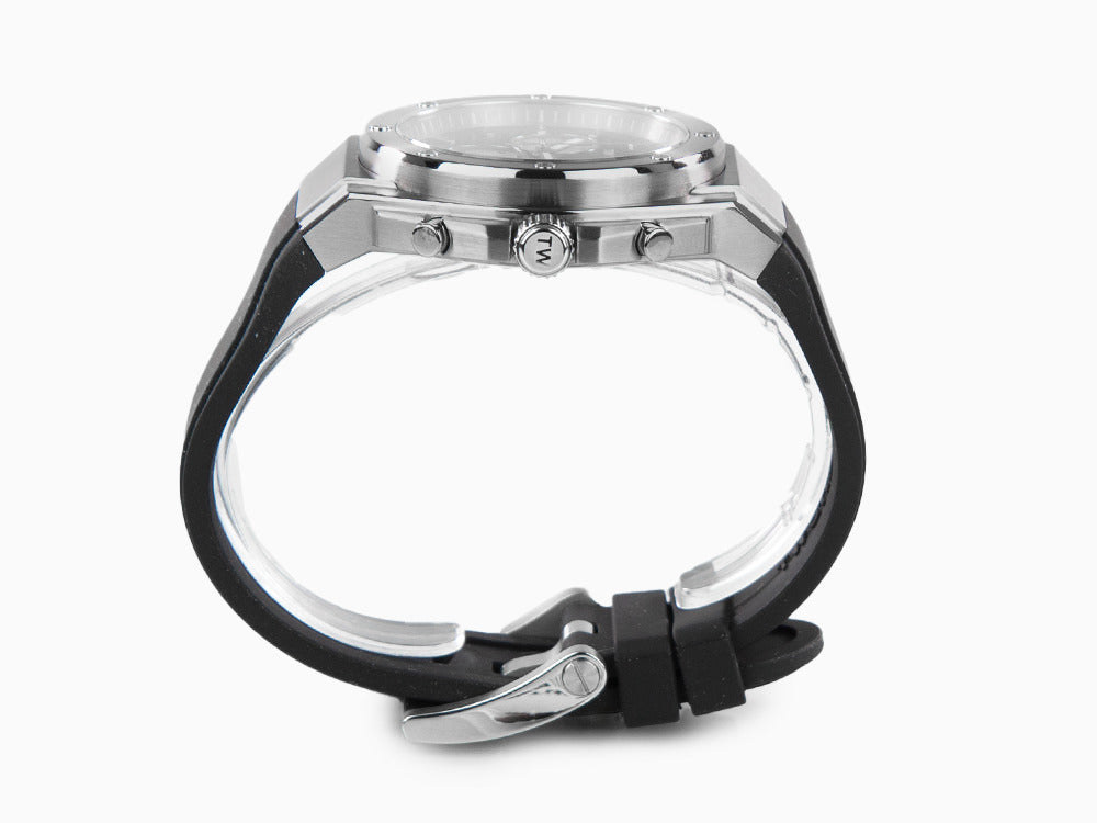 TW Steel Ceo Tech 44mm Quartz Uhr, Schwarz, 44 mm, Kautschukband, 10 atm, CE4041