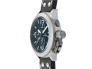 TW SteelClassic Canteen Quartz Uhr, Grau, 45 mm, Lederband, 10 atm, CS105