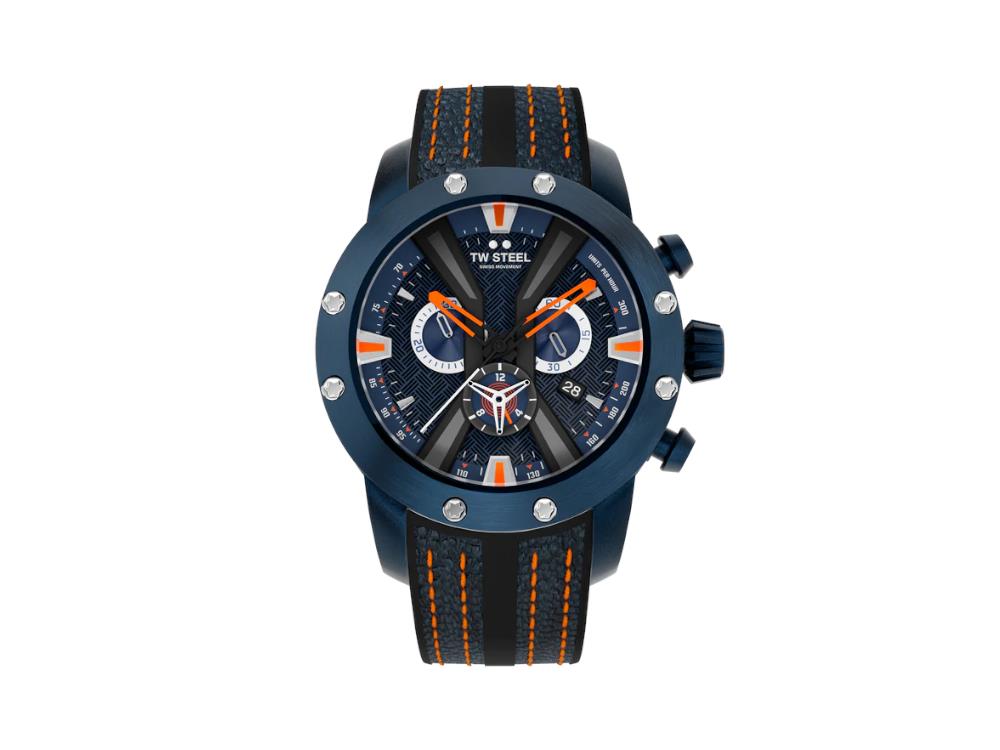 TW Steel WRC Quartz Uhr, Blau, 47 mm, Limitierte Edition, GT11