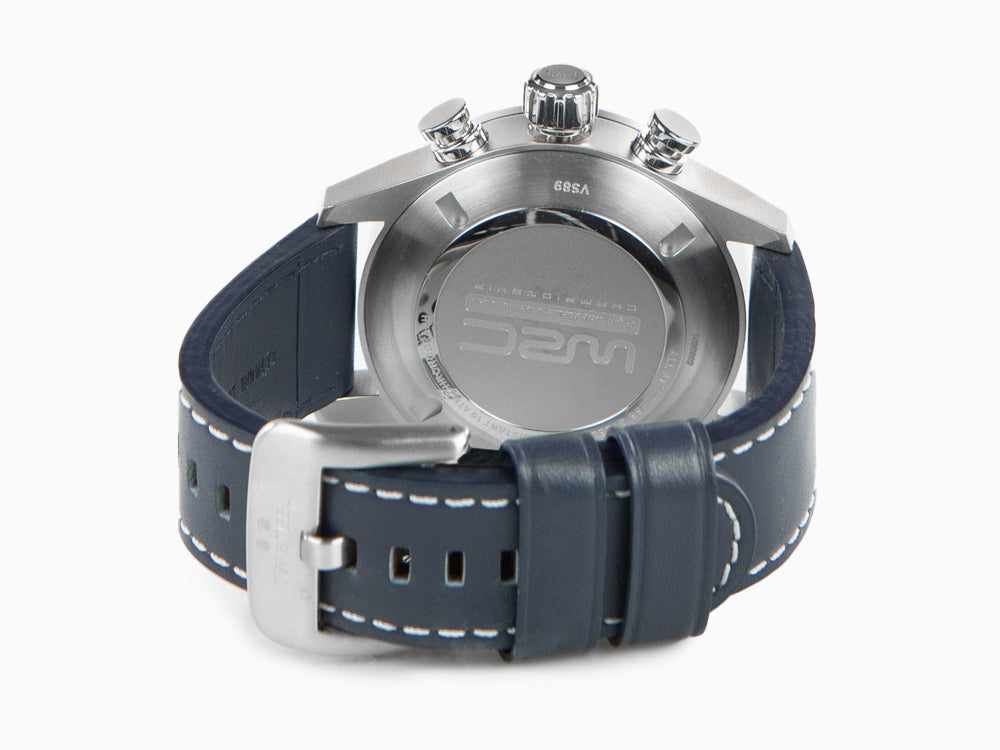 TW Steel WRC Quartz Uhr, Blau, 48 mm, Lederband, 10 atm, VS89 