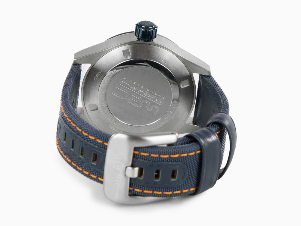TW Steel WRC Quartz Uhr, Blau, 45 mm, Leinenuhrband, 10 atm, VS92