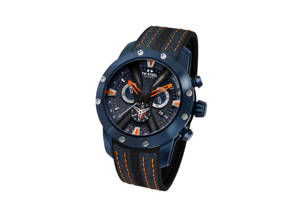 TW Steel WRC Quartz Uhr, Blau, 47 mm, Limitierte Edition, GT11