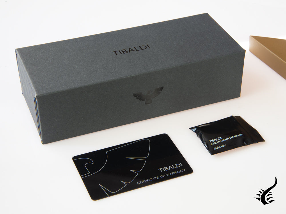 Tibaldi Nº60 Rich Black Füllfederhalter, Palladium Akzenten, N60-237-FP