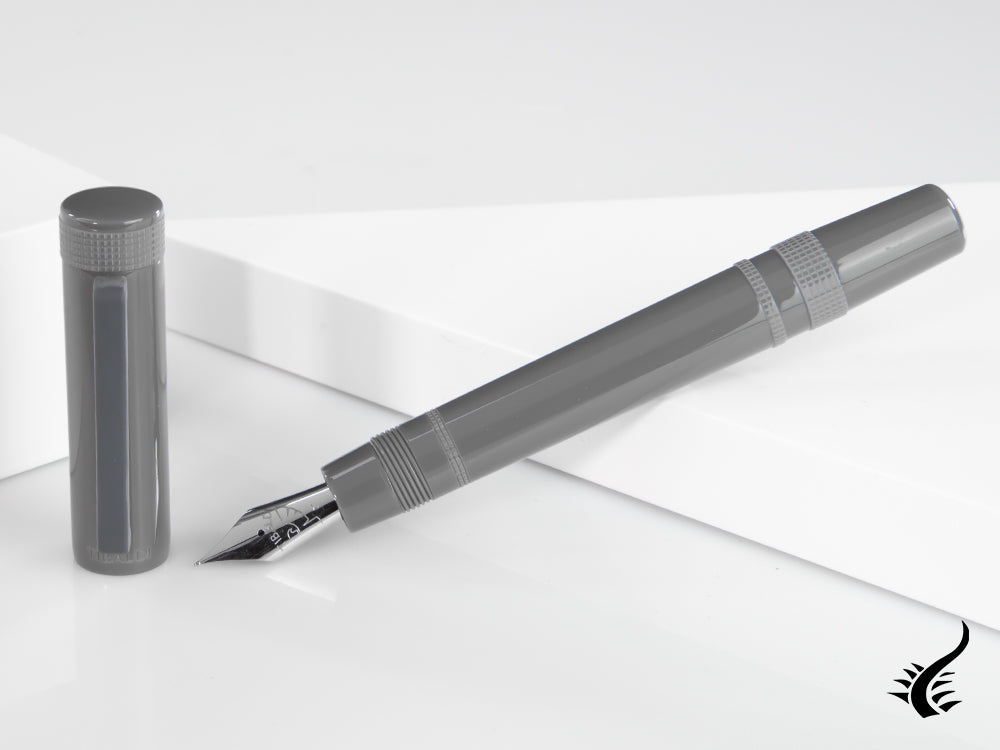 Tibaldi Perfecta Grey Dèlavè Füllfederhalter, Edelharz, Grau, PFC-297-FP